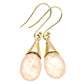 Rose Quartz Earrings handcrafted by Ana Silver Co - EARR413948
