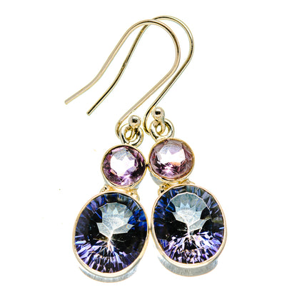 Blue Mystic Topaz Earrings handcrafted by Ana Silver Co - EARR413953