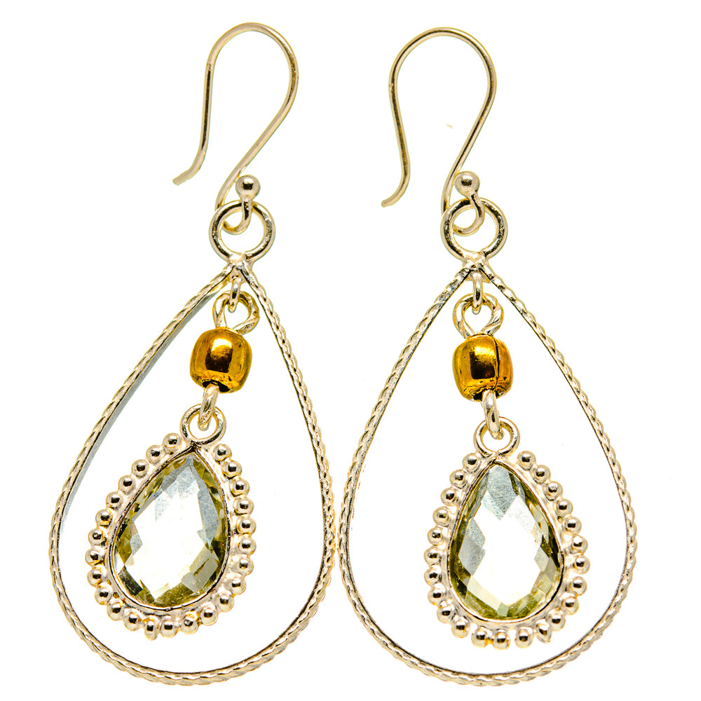 Green Amethyst Earrings handcrafted by Ana Silver Co - EARR413970