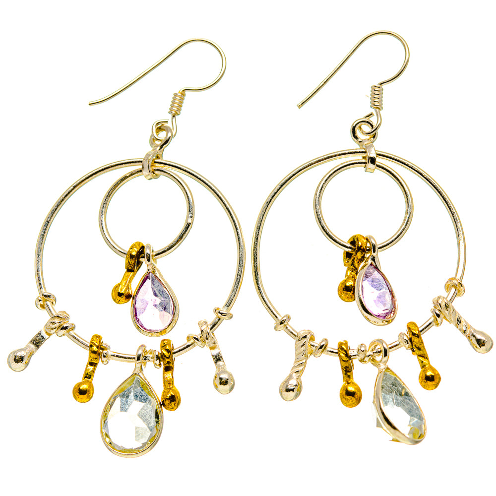 Green Amethyst Earrings handcrafted by Ana Silver Co - EARR413971
