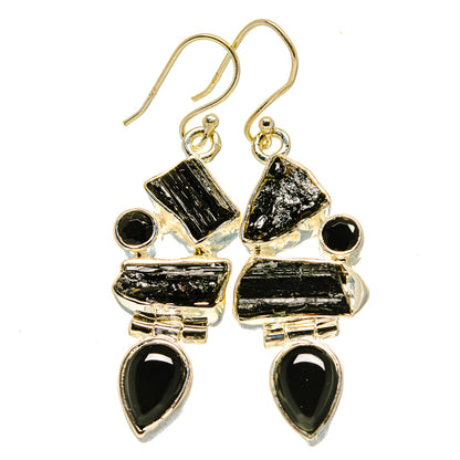 Black Onyx Earrings handcrafted by Ana Silver Co - EARR413972