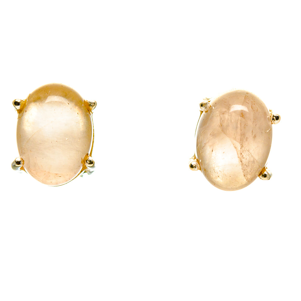 Rose Quartz Earrings handcrafted by Ana Silver Co - EARR413973