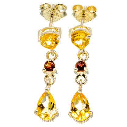 Citrine Earrings handcrafted by Ana Silver Co - EARR413980