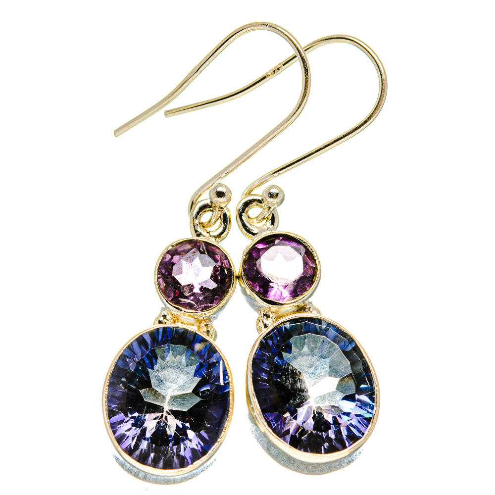 Blue Mystic Topaz Earrings handcrafted by Ana Silver Co - EARR414010