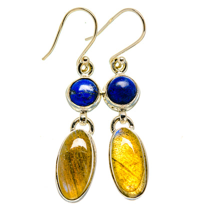 Labradorite Earrings handcrafted by Ana Silver Co - EARR414026