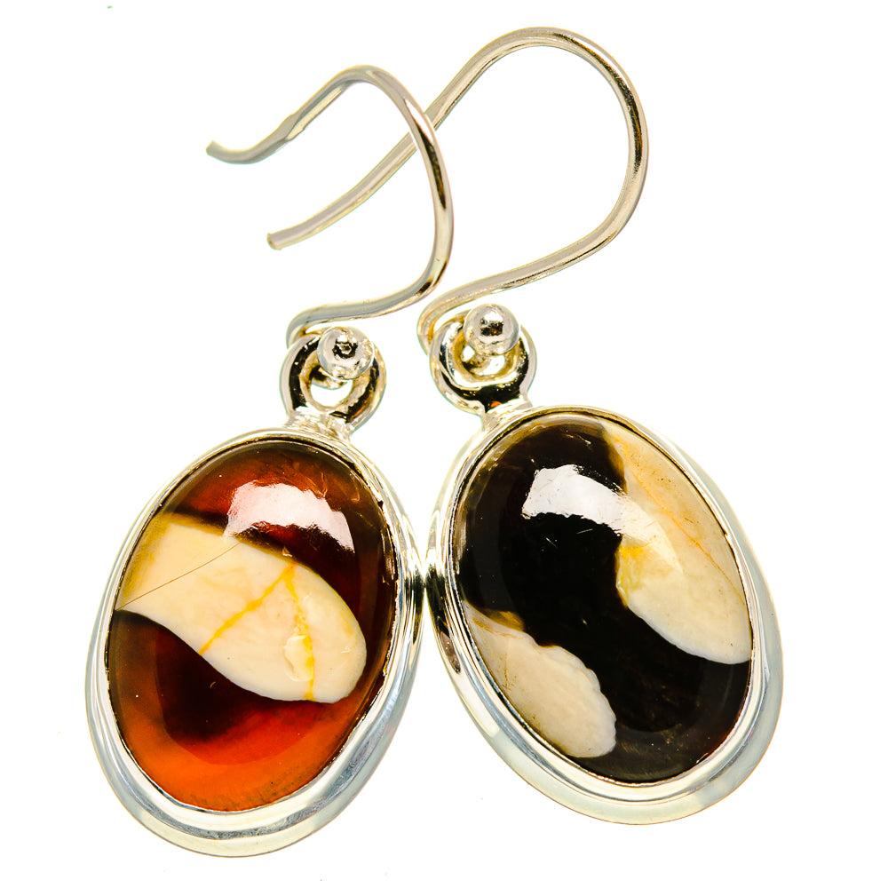 Peanut Wood Jasper Earrings handcrafted by Ana Silver Co - EARR414034