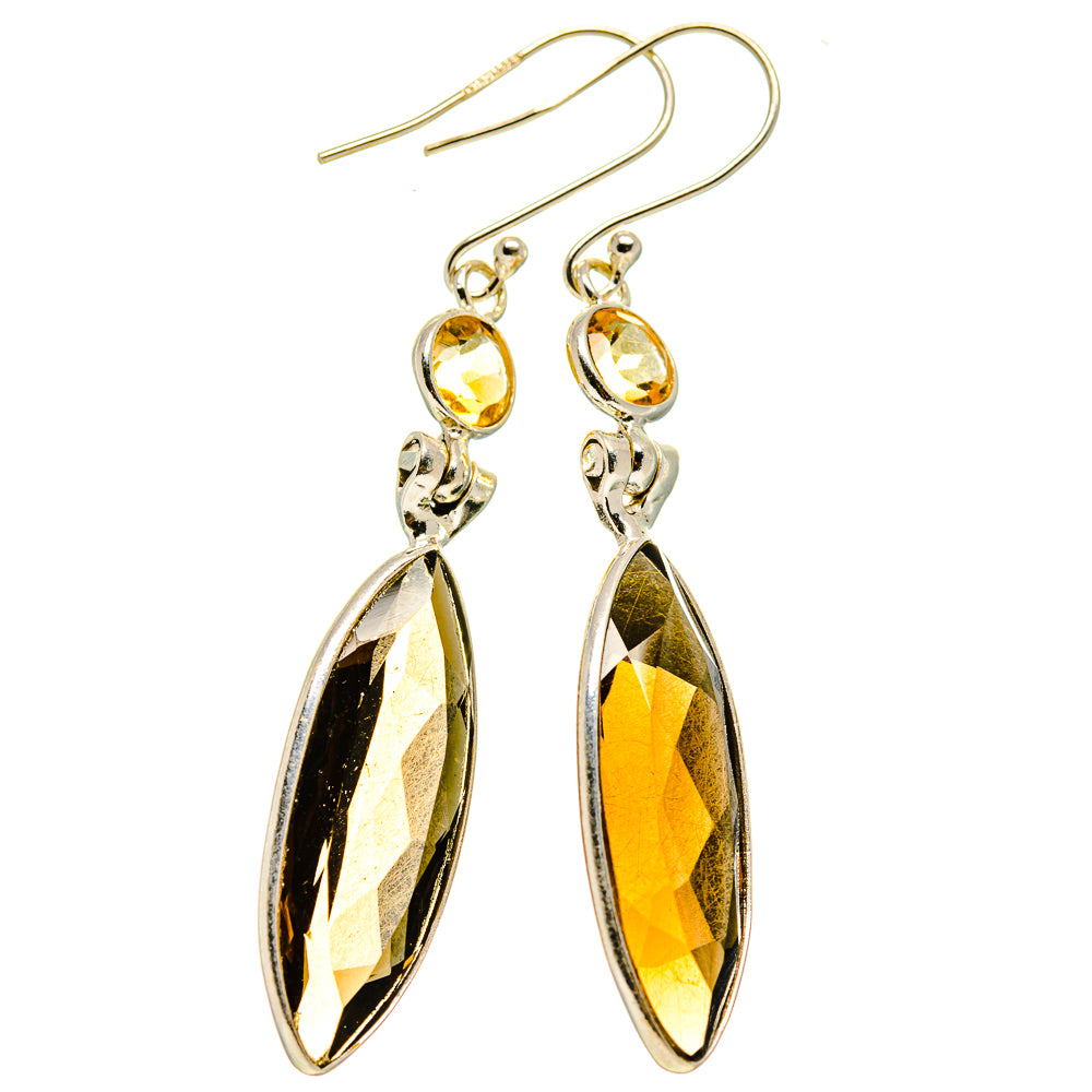 Smoky Quartz Earrings handcrafted by Ana Silver Co - EARR414039