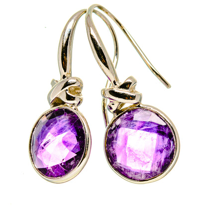 Amethyst Earrings handcrafted by Ana Silver Co - EARR414050