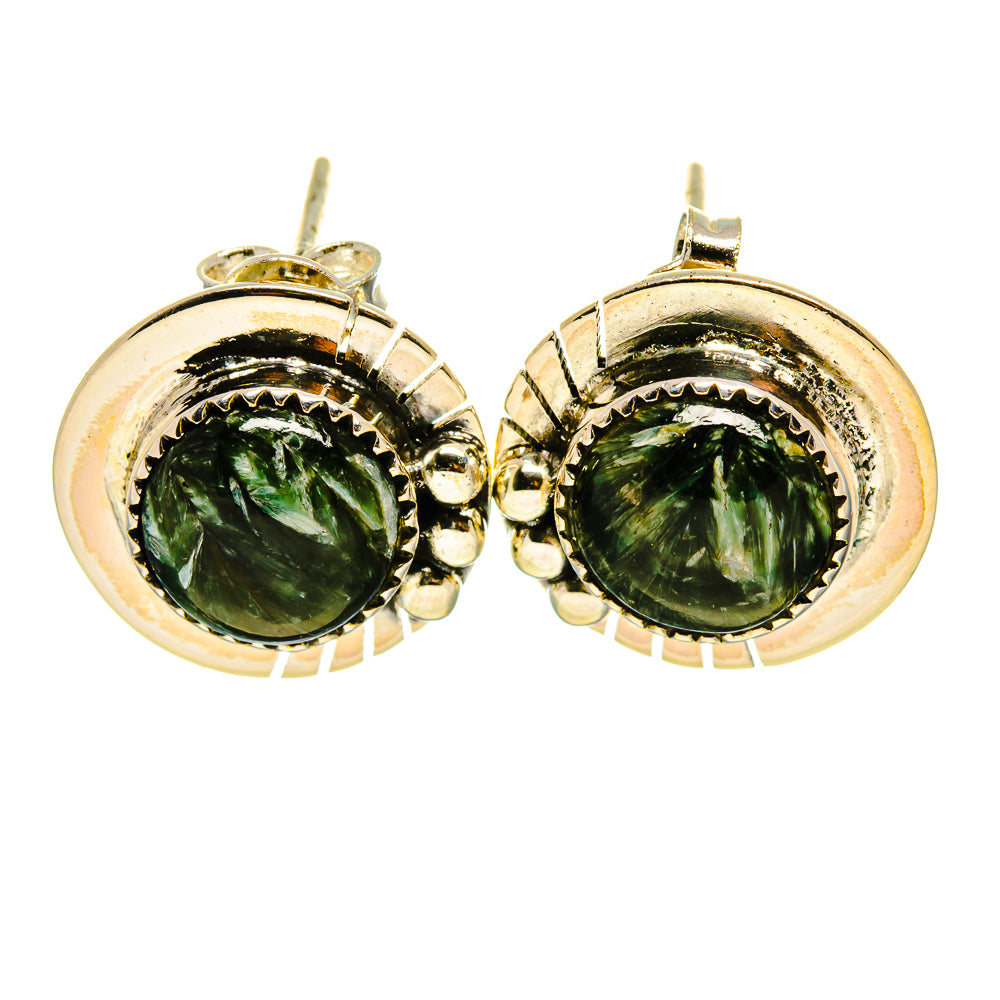 Seraphinite Earrings handcrafted by Ana Silver Co - EARR414057