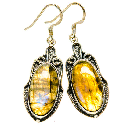 Labradorite Earrings handcrafted by Ana Silver Co - EARR414094