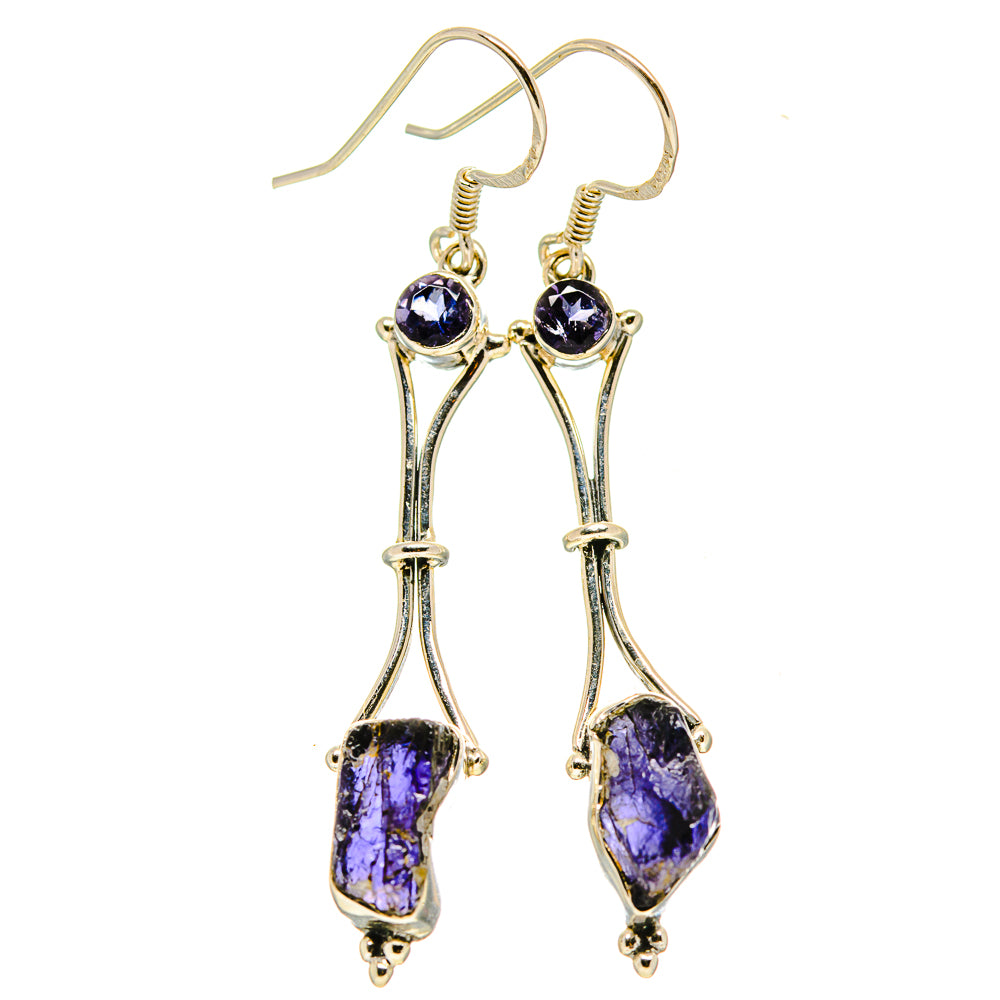 Tanzanite Earrings handcrafted by Ana Silver Co - EARR414106