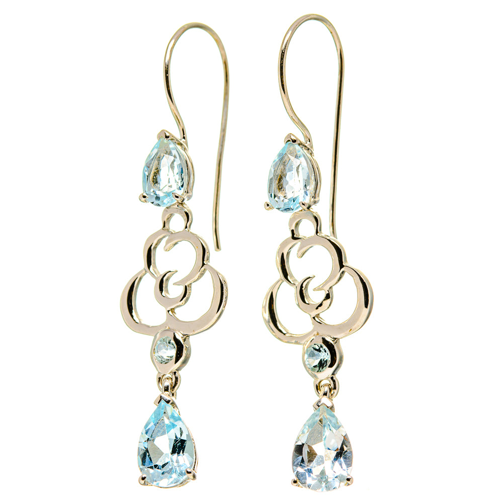 Blue Topaz Earrings handcrafted by Ana Silver Co - EARR414107