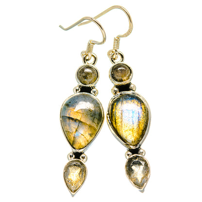 Labradorite Earrings handcrafted by Ana Silver Co - EARR414110