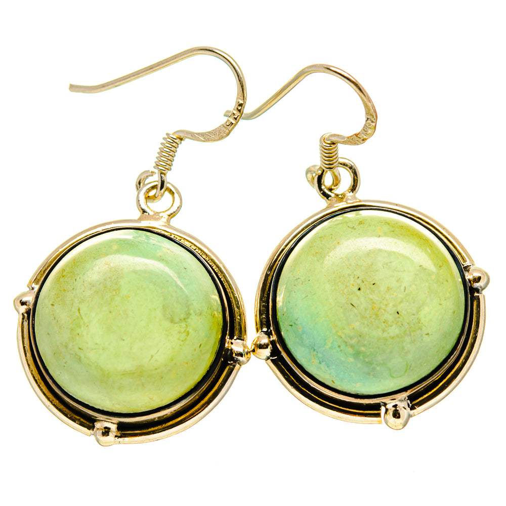 Arizona Turquoise Earrings handcrafted by Ana Silver Co - EARR414115