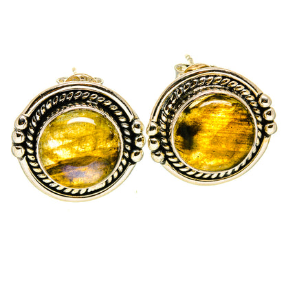 Labradorite Earrings handcrafted by Ana Silver Co - EARR414128