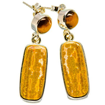 Ocean Jasper Earrings handcrafted by Ana Silver Co - EARR414133