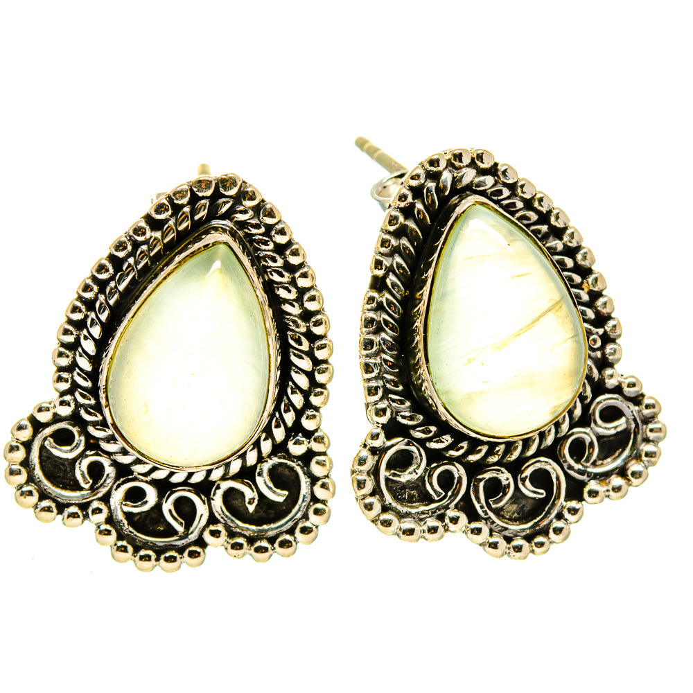 Prehnite Earrings handcrafted by Ana Silver Co - EARR414139