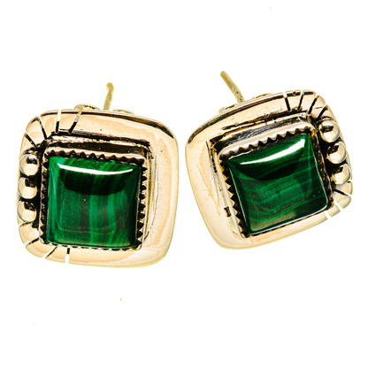 Malachite Earrings handcrafted by Ana Silver Co - EARR414140