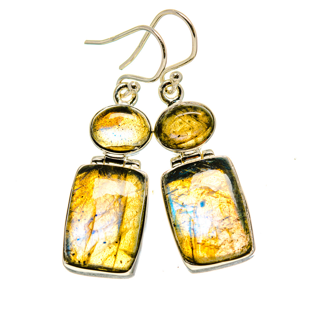 Labradorite Earrings handcrafted by Ana Silver Co - EARR414151