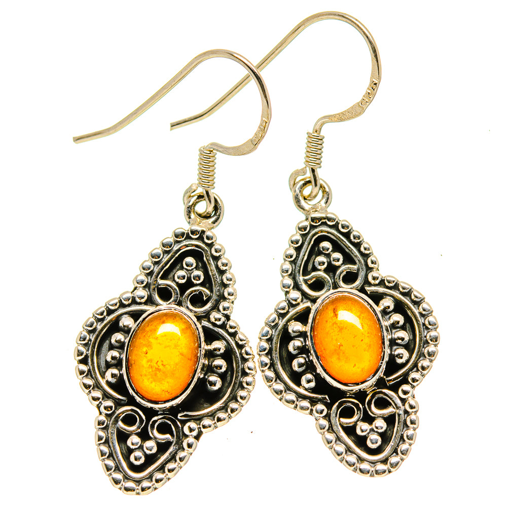 Carnelian Earrings handcrafted by Ana Silver Co - EARR414153