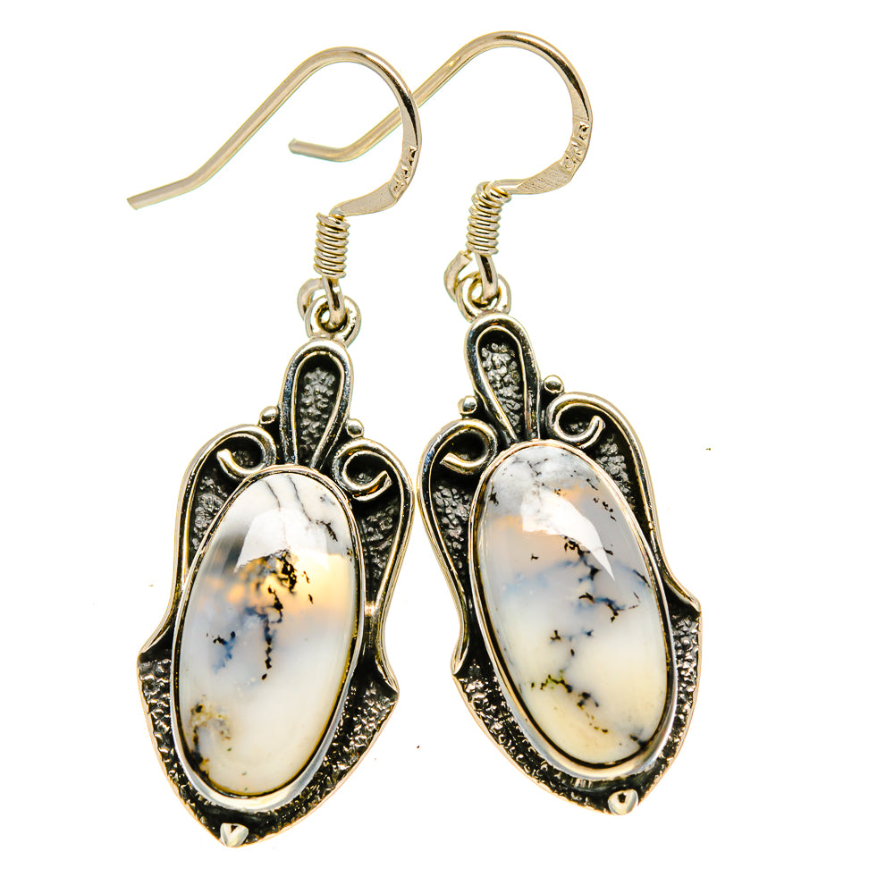 Dendritic Opal Earrings handcrafted by Ana Silver Co - EARR414159