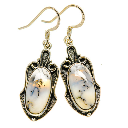 Dendritic Opal Earrings handcrafted by Ana Silver Co - EARR414159