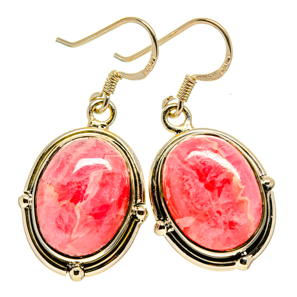 Rhodochrosite Earrings handcrafted by Ana Silver Co - EARR414162