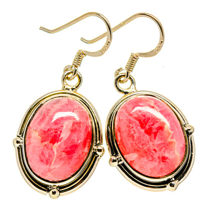 Rhodochrosite Earrings handcrafted by Ana Silver Co - EARR414162
