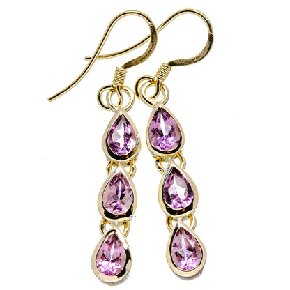 Amethyst Earrings handcrafted by Ana Silver Co - EARR414167