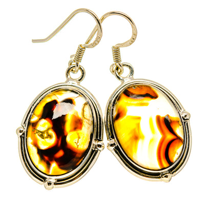 Montana Agate Earrings handcrafted by Ana Silver Co - EARR414184