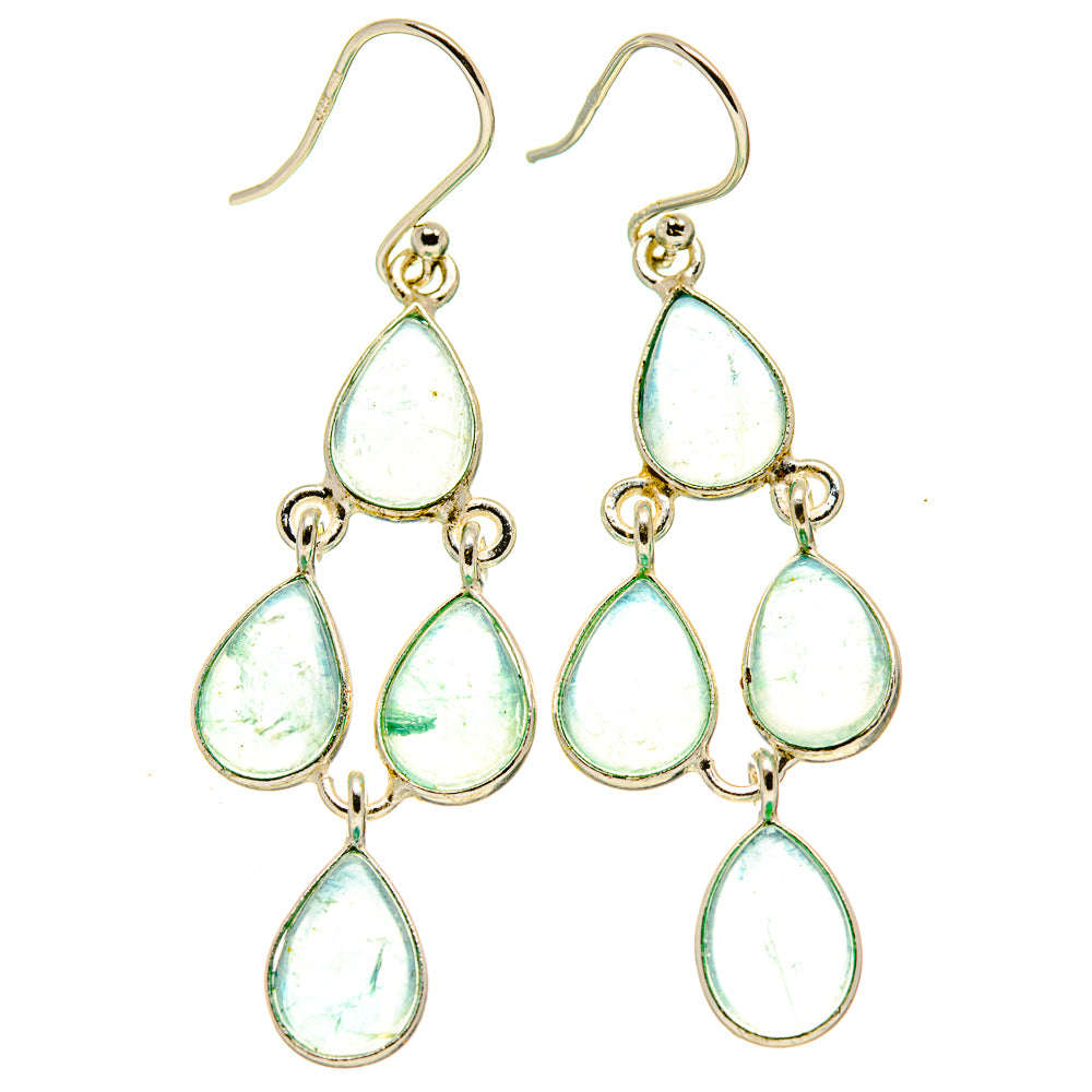 Aqua Chalcedony Earrings handcrafted by Ana Silver Co - EARR414190
