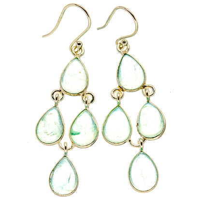 Aqua Chalcedony Earrings handcrafted by Ana Silver Co - EARR414190