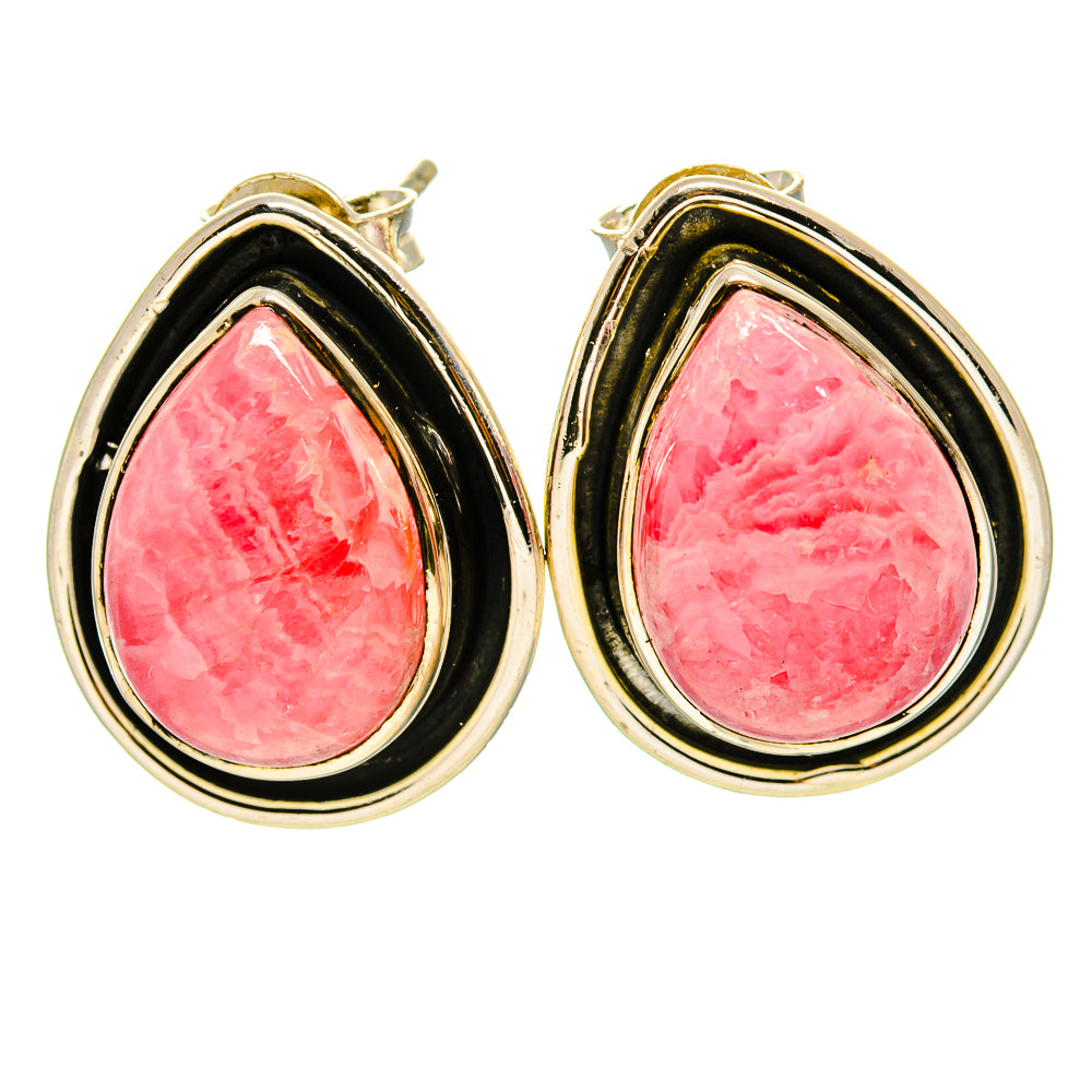 Rhodochrosite Earrings handcrafted by Ana Silver Co - EARR414201