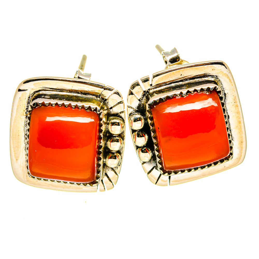 Carnelian Earrings handcrafted by Ana Silver Co - EARR414207