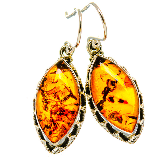 Baltic Amber Earrings handcrafted by Ana Silver Co - EARR414225