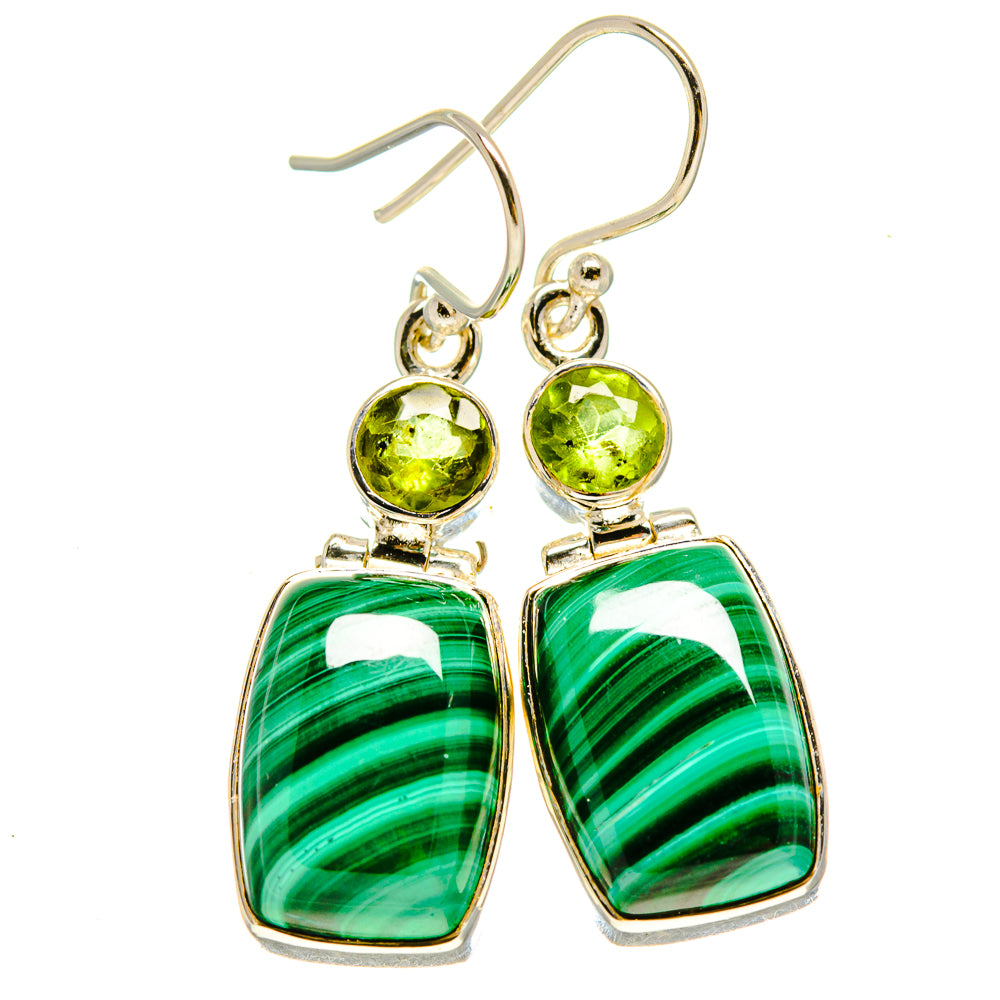 Malachite Earrings handcrafted by Ana Silver Co - EARR414230
