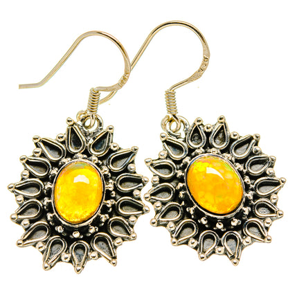 Ethiopian Opal Earrings handcrafted by Ana Silver Co - EARR414231