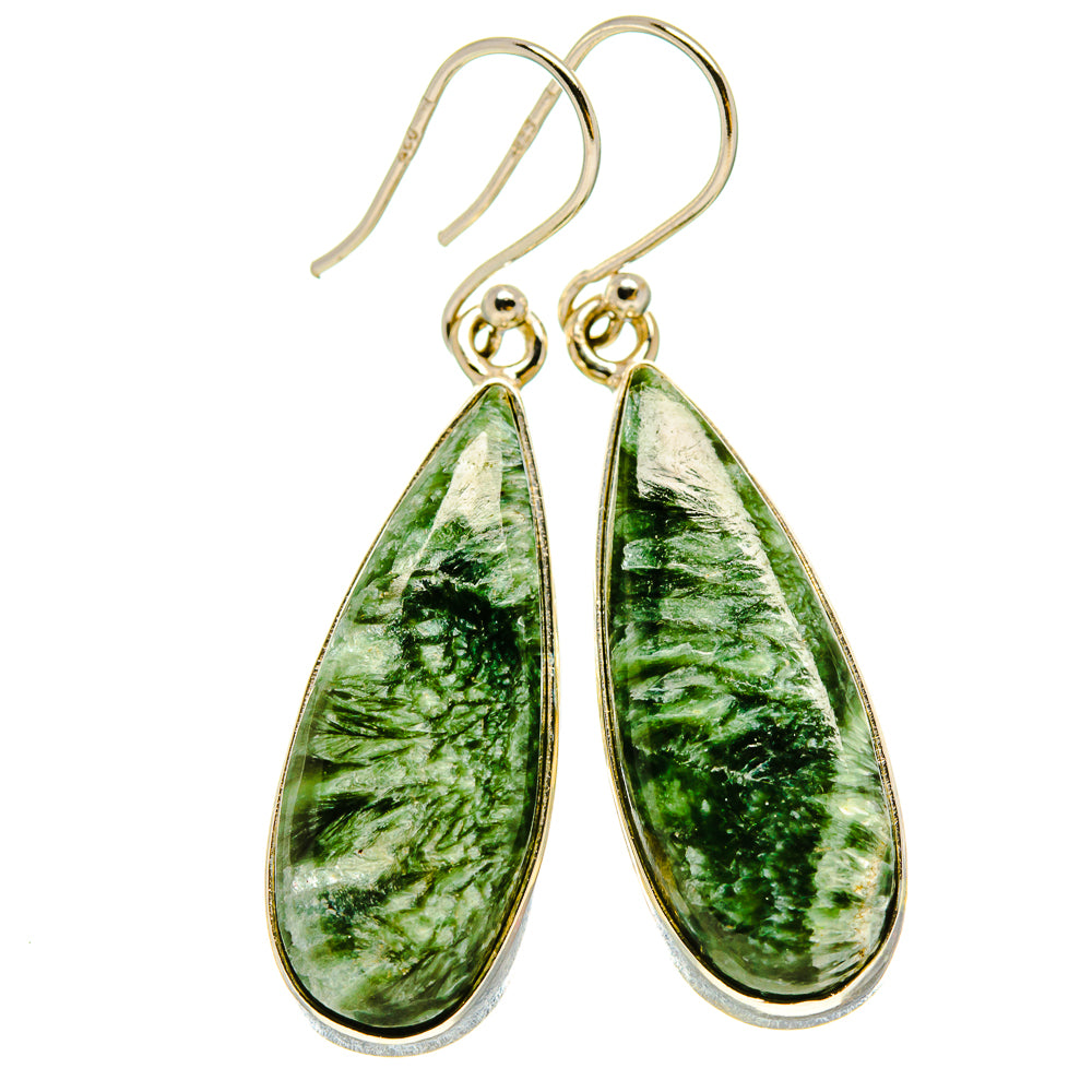 Seraphinite Earrings handcrafted by Ana Silver Co - EARR414245