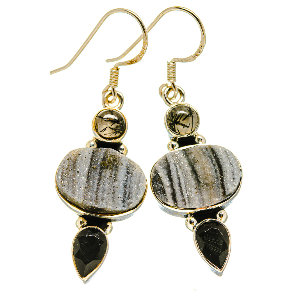 Desert Druzy Earrings handcrafted by Ana Silver Co - EARR414260