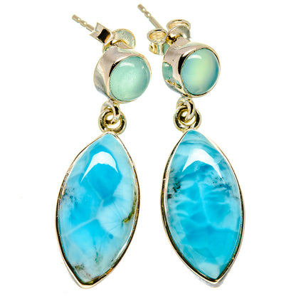 Larimar Earrings handcrafted by Ana Silver Co - EARR414267