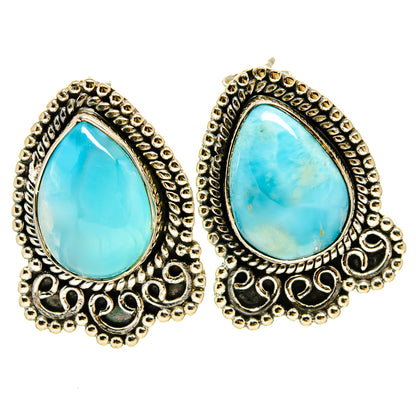 Larimar Earrings handcrafted by Ana Silver Co - EARR414278