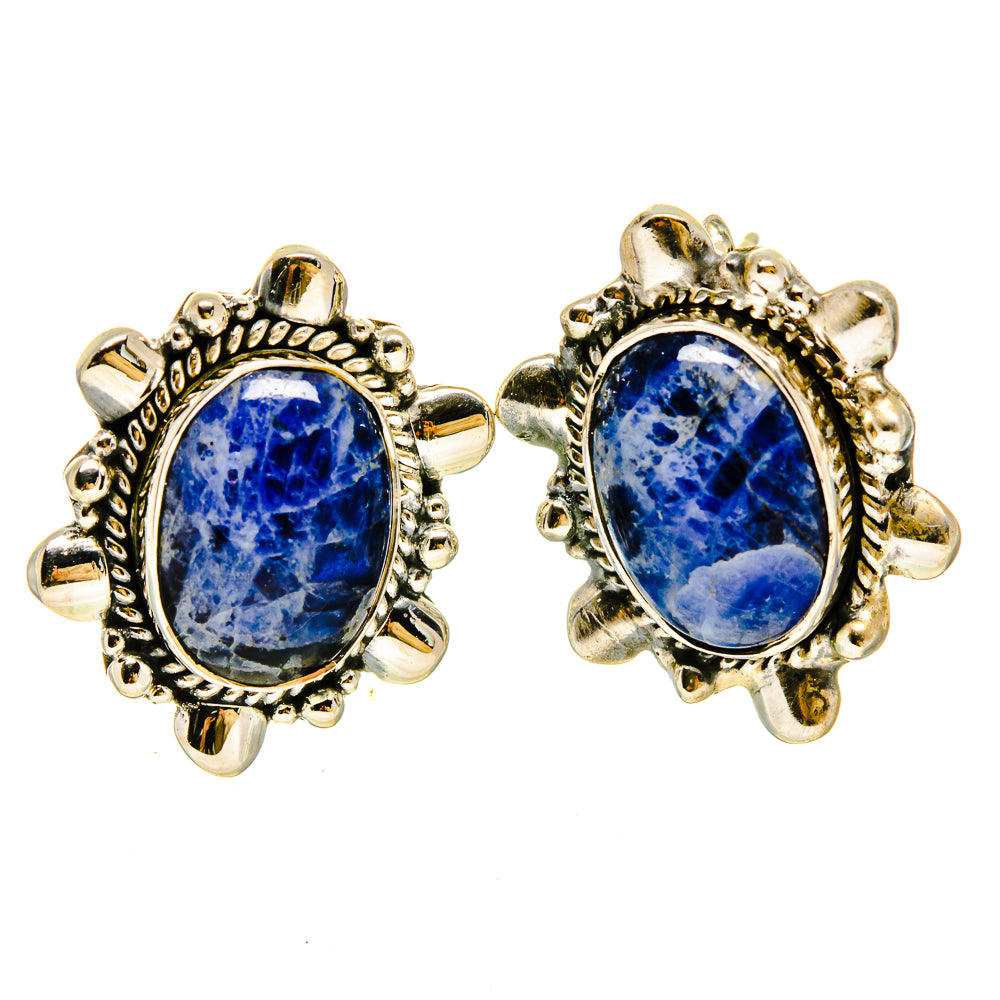 Sodalite Earrings handcrafted by Ana Silver Co - EARR414280
