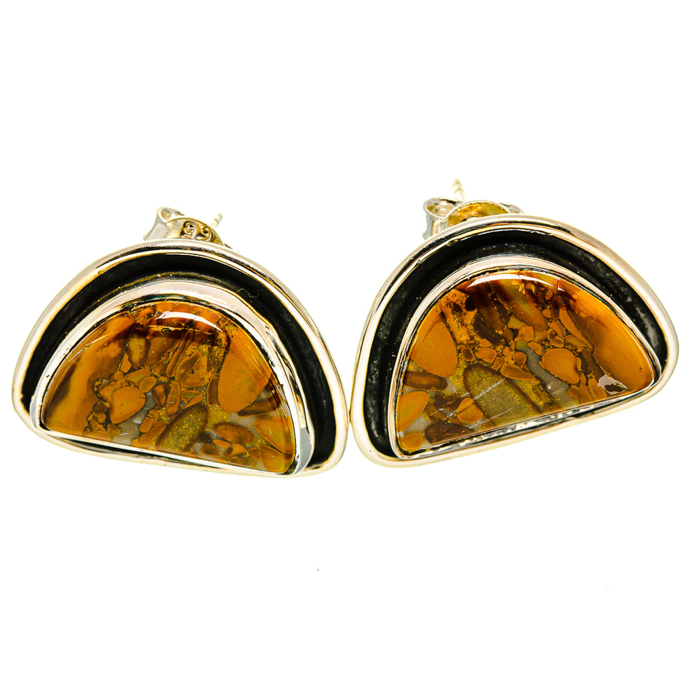 Bamboo Jasper Earrings handcrafted by Ana Silver Co - EARR414295