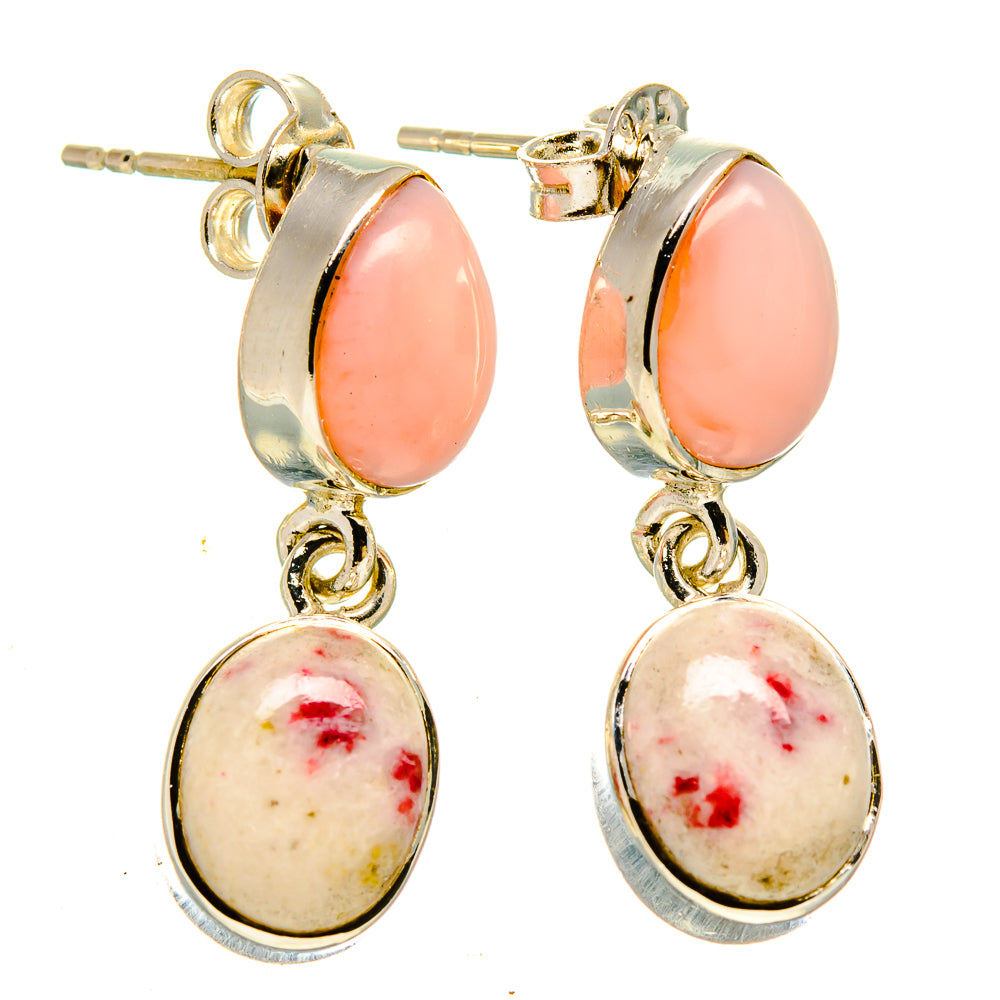 Thulite Earrings handcrafted by Ana Silver Co - EARR414297