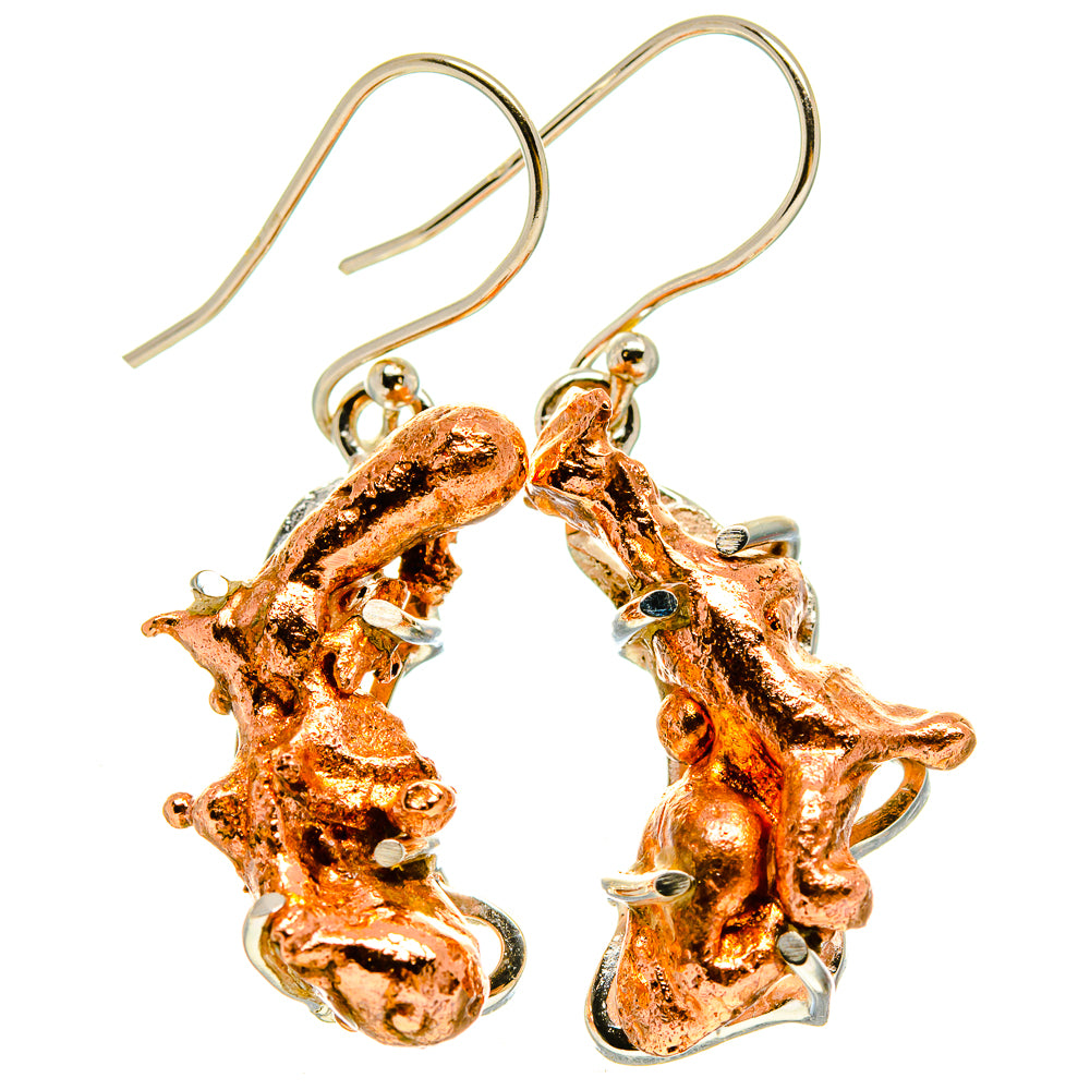 Splash Copper Earrings handcrafted by Ana Silver Co - EARR414300