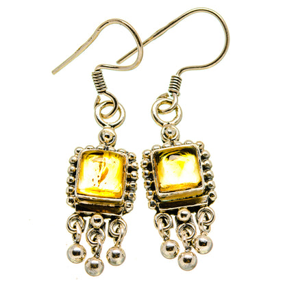 Citrine Earrings handcrafted by Ana Silver Co - EARR414304