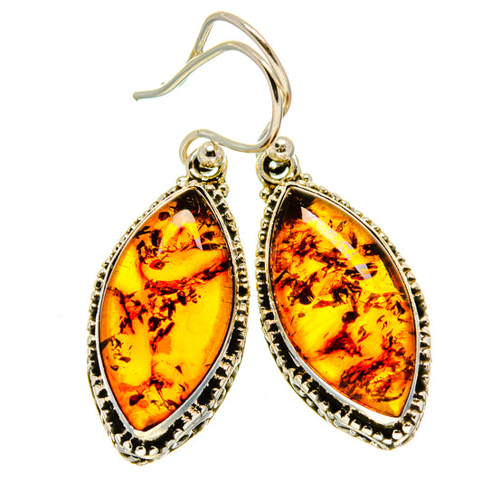 Baltic Amber Earrings handcrafted by Ana Silver Co - EARR414306