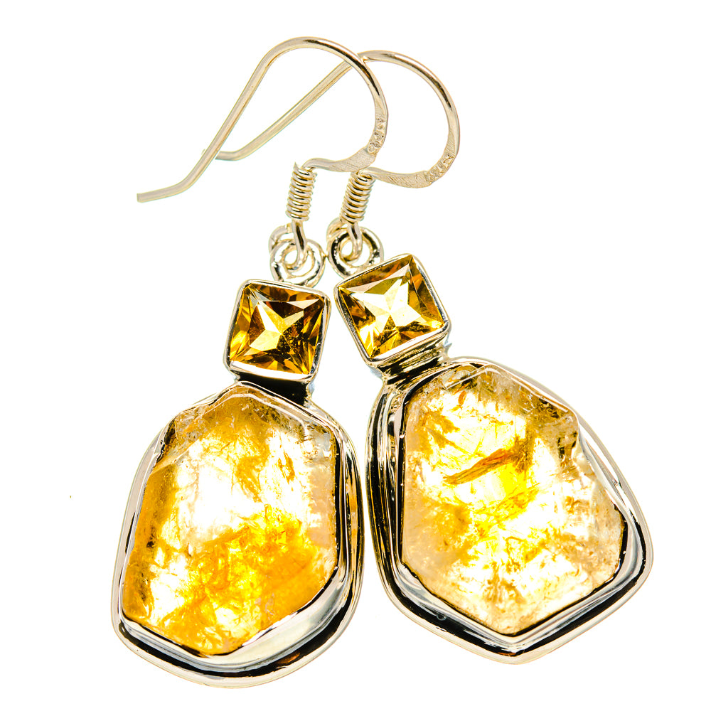 Citrine Earrings handcrafted by Ana Silver Co - EARR414307