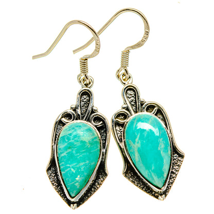 Amazonite Earrings handcrafted by Ana Silver Co - EARR414308