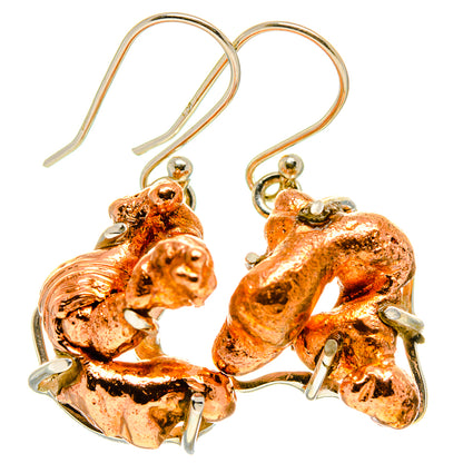 Splash Copper Earrings handcrafted by Ana Silver Co - EARR414337